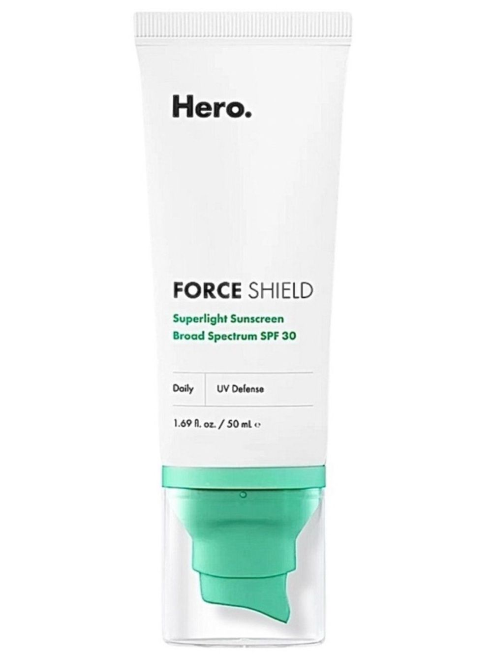 Hero Cosmetics Force Shield Super Light Sunscreen SPF 30 1.69oz